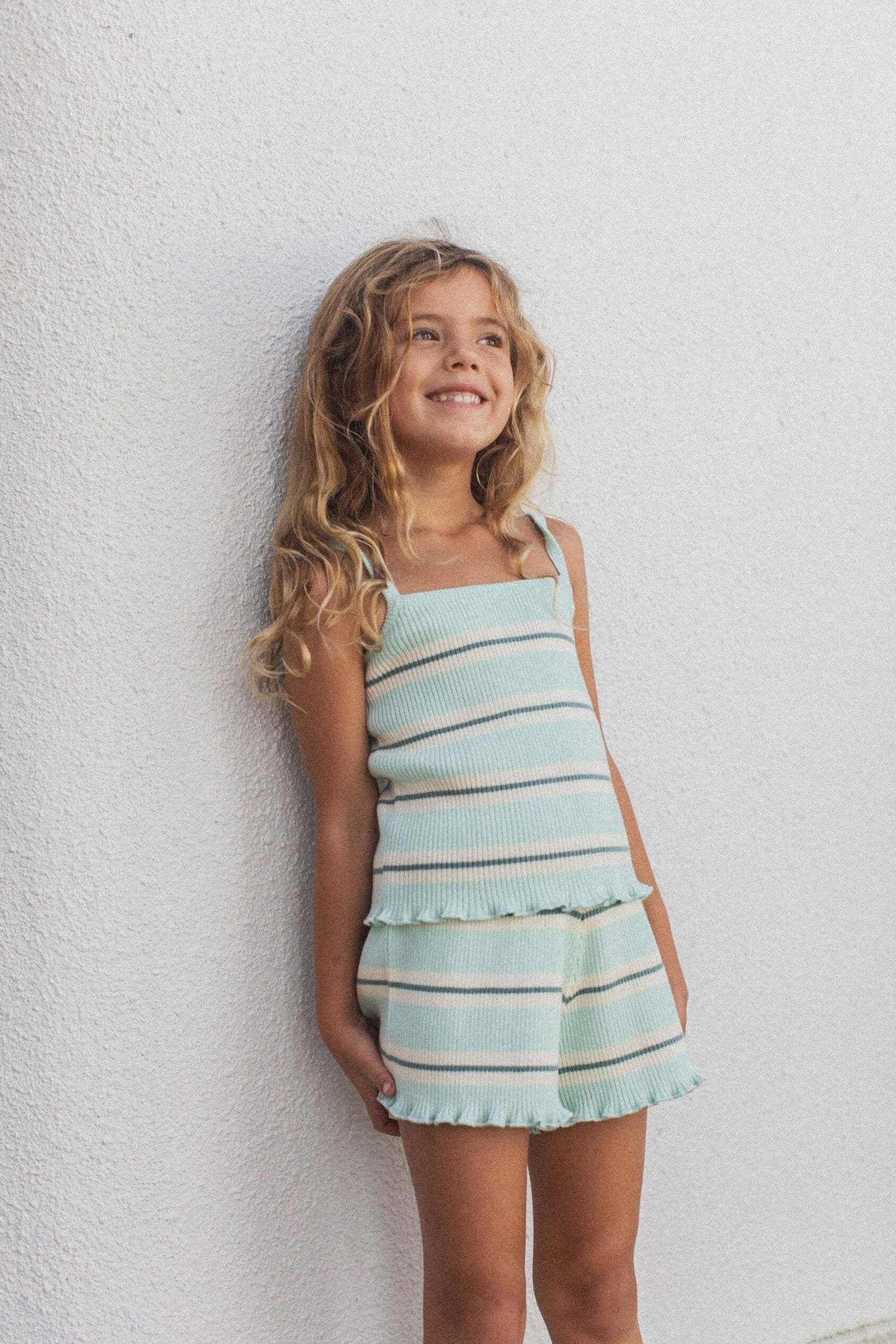 Kids Raised by Water Louise Dress - Sage Green